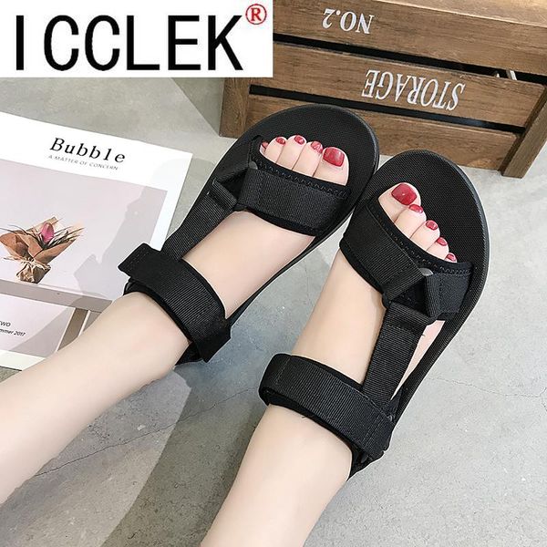 women's sandals summer sandales beach casual shoes for woman 2021 femmes ladies flat shoes comfort female footwear new, Black
women's sandals summer sandales beach casual shoes for woman 2021 femmes ladies flat shoes comfort female footwear new, Black