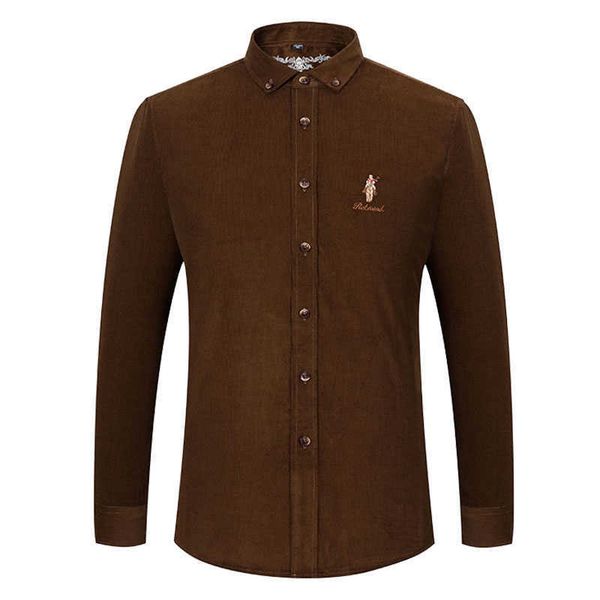 casual men's standard-fit long-sleeve corduroy shirt cotton classic button-down silhouette embroidered mens dress shirts 6001 210527, White;black
casual men's standard-fit long-sleeve corduroy shirt cotton classic button-down silhouette embroidered mens dress shirts 6001 210527, White;black