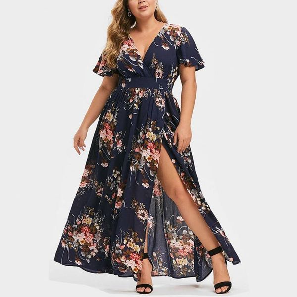 party dresses women summer dress plus size floral printed female v-neck short sleeve boho casual ladies elegant clothes vestidos mujer, White;black
party dresses women summer dress plus size floral printed female v-neck short sleeve boho casual ladies elegant clothes vestidos mujer, White;black