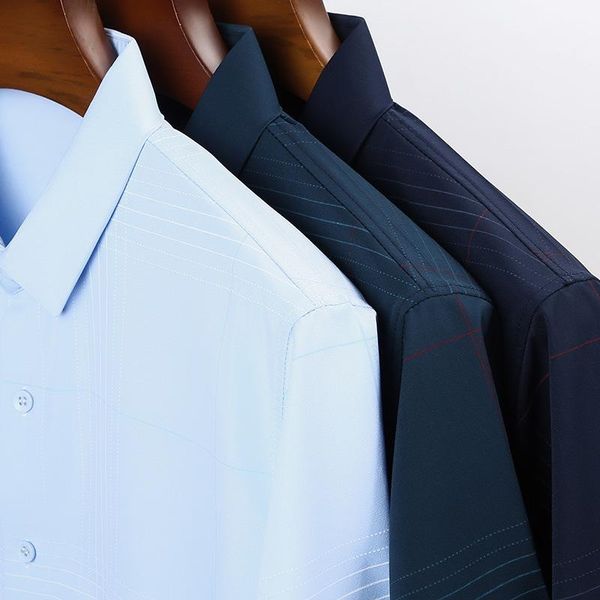 men's casual shirts high-quality luxury middle-aged and young short-sleeved shirt plaid dad korean clothes striped, White;black
men's casual shirts high-quality luxury middle-aged and young short-sleeved shirt plaid dad korean clothes striped, White;black