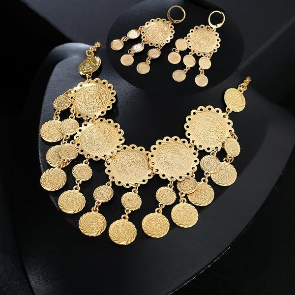 earrings & necklace jewish exquisite bridal wedding set gold color muslim coin earring for women middle east arab jewelry bff gift, Silver
earrings & necklace jewish exquisite bridal wedding set gold color muslim coin earring for women middle east arab jewelry bff gift, Silver