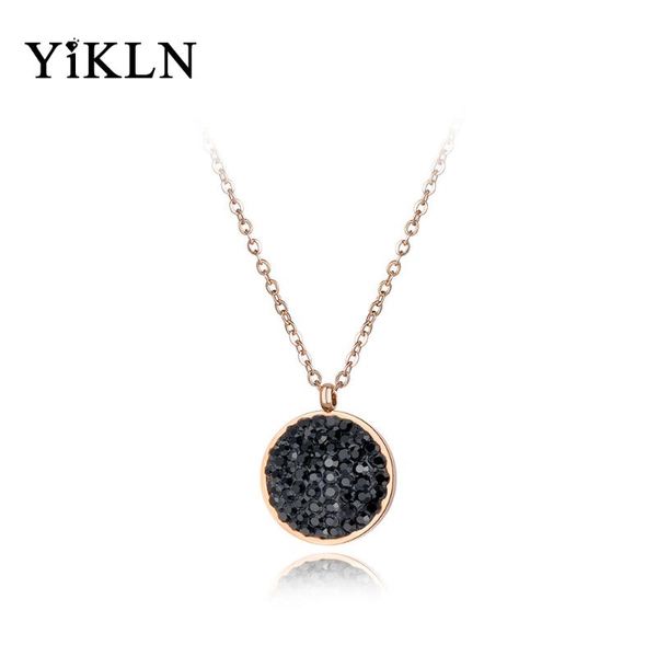 pendant necklaces yikln luxury stainless steel wedding necklace jewelry classic pave setting rhinestone circle chokers for women yn18050, Silver
pendant necklaces yikln luxury stainless steel wedding necklace jewelry classic pave setting rhinestone circle chokers for women yn18050, Silver