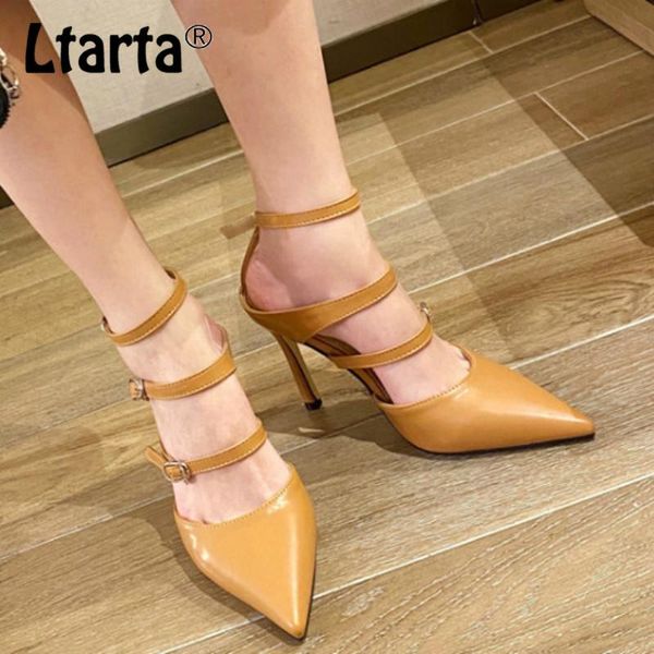 sandals ltarta 2021 summer women's shoes slim heel hollow buckle pointed point hollowed out party high heels -258-30, Black
sandals ltarta 2021 summer women's shoes slim heel hollow buckle pointed point hollowed out party high heels -258-30, Black