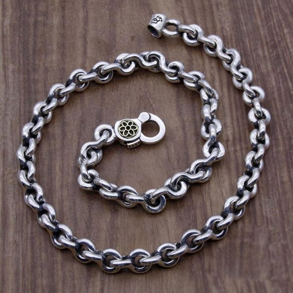 chains domineering cherry blossom clasp thick necklace silver figure 8 chain handmade male jewelry accessories
chains domineering cherry blossom clasp thick necklace silver figure 8 chain handmade male jewelry accessories