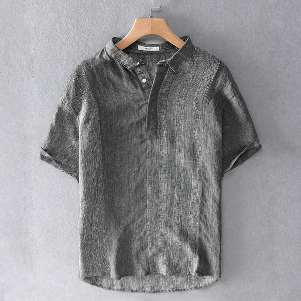 fashion shirt summer men's casual linen short sleeve color matching loose youth cotton hemp 9321, White;black
fashion shirt summer men's casual linen short sleeve color matching loose youth cotton hemp 9321, White;black