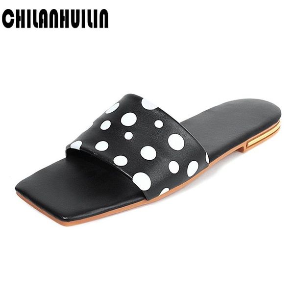 sandals design dot printing flat shoes women simple open toe girls summer casual dress slippers, Black
sandals design dot printing flat shoes women simple open toe girls summer casual dress slippers, Black