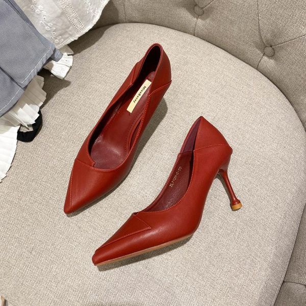 dress shoes lady faux suede high heels woman pointed toe basic pumps, Black
dress shoes lady faux suede high heels woman pointed toe basic pumps, Black