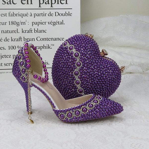 summer pointed toe women wedding sandals ankle strap buckle shoes purple pearl shoe and bag set party dress shoe lace-up chain, Black
summer pointed toe women wedding sandals ankle strap buckle shoes purple pearl shoe and bag set party dress shoe lace-up chain, Black