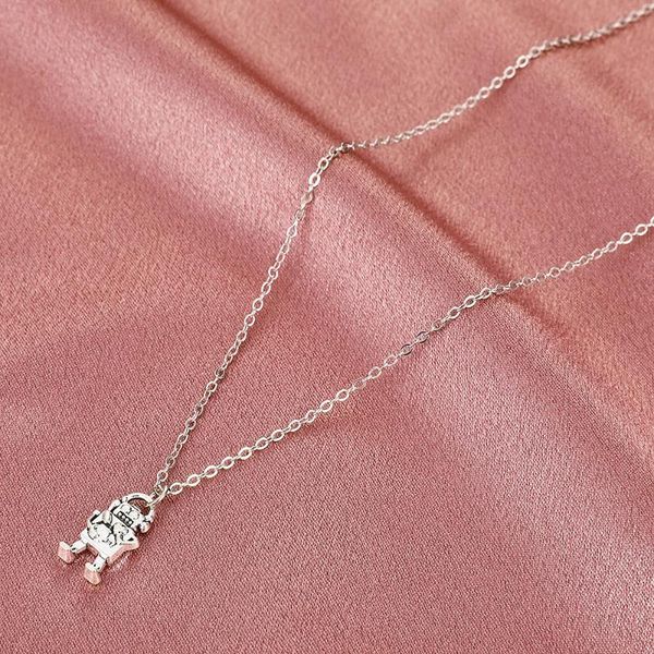 chains simple robot necklace for women trendy punk clavicle choker hip hop pendant jewelry, Silver
chains simple robot necklace for women trendy punk clavicle choker hip hop pendant jewelry, Silver