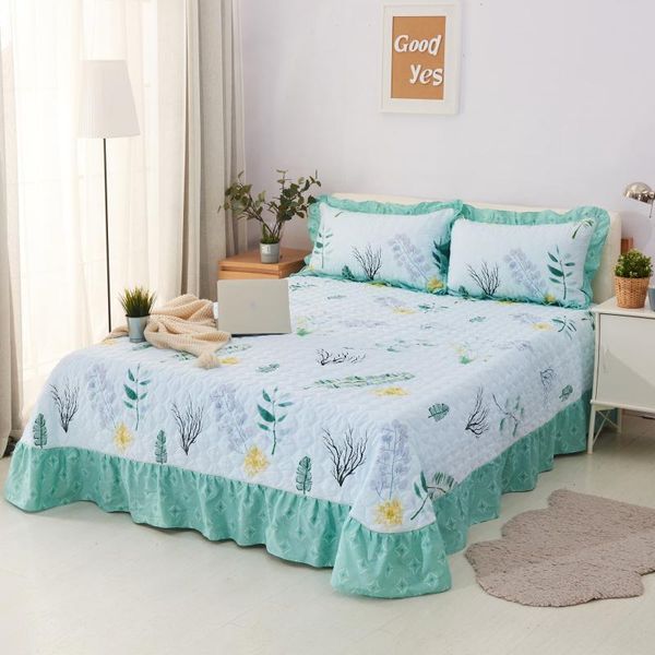 bedding cotton set 3pcs quilted bedspread +2 pillowcase ruffles sleeping cover home textile dust princess lace petticoat flower
bedding cotton set 3pcs quilted bedspread +2 pillowcase ruffles sleeping cover home textile dust princess lace petticoat flower