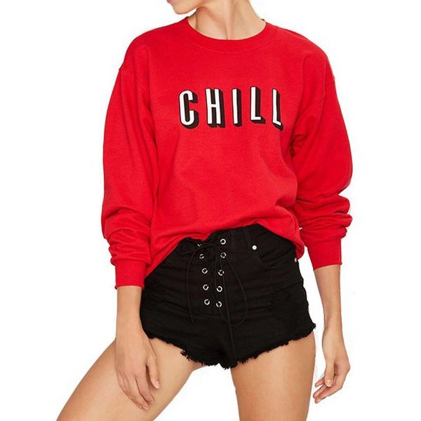 red chill 2021 women letter printed hoodies pullovers spring autumn clothes female sweatershirt outwear 40, Black
red chill 2021 women letter printed hoodies pullovers spring autumn clothes female sweatershirt outwear 40, Black