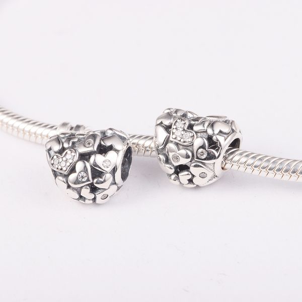 sparkling openwork heart charm silver color charms fit original pandora bracelets & bangle 2022 valentine's day symbols of your love be, Black
sparkling openwork heart charm silver color charms fit original pandora bracelets & bangle 2022 valentine's day symbols of your love be, Black