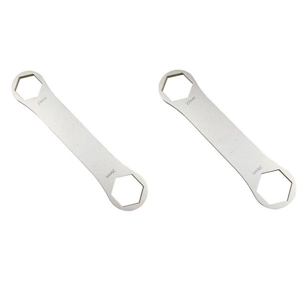tools 2x bike bicycle fork cover disassembly wrench stainless steel multifunctional 24/26mm & 27/28mm
tools 2x bike bicycle fork cover disassembly wrench stainless steel multifunctional 24/26mm & 27/28mm