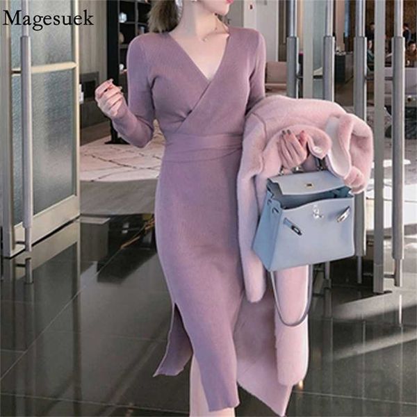 autumn winter v-neck midi sweater dresses korean split slim thin long sleeve wool knitted pull femme 11739 211119, Black;gray
autumn winter v-neck midi sweater dresses korean split slim thin long sleeve wool knitted pull femme 11739 211119, Black;gray