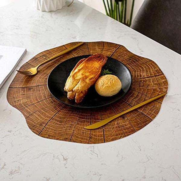 mats & pads 6 pcs washable placemats pvc non-slip heat resistant table place wood grain meal mat for kitchen forest wedding
mats & pads 6 pcs washable placemats pvc non-slip heat resistant table place wood grain meal mat for kitchen forest wedding