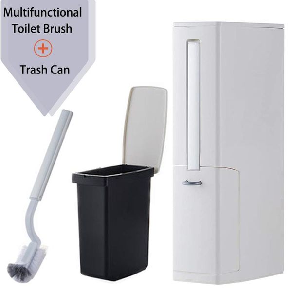 waste bins household bathroom integrated trash can multi-functional narrow garbage bucket with toilet cleaning brush set
waste bins household bathroom integrated trash can multi-functional narrow garbage bucket with toilet cleaning brush set
