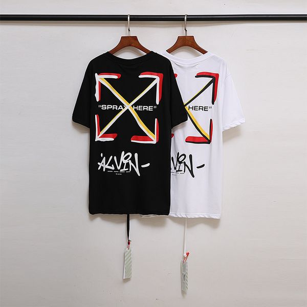 style brand fashion off macau limited graffiti arrow crew neck short sleeve men's and women's t-shirt, White;black
style brand fashion off macau limited graffiti arrow crew neck short sleeve men's and women's t-shirt, White;black