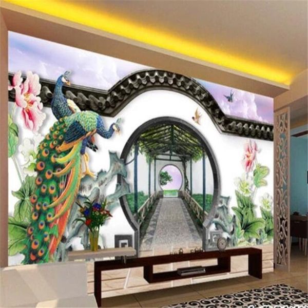 wallpapers drop custom wallpaper peacock garden round door moon peony sofa background wall living room bedroom 3d
wallpapers drop custom wallpaper peacock garden round door moon peony sofa background wall living room bedroom 3d