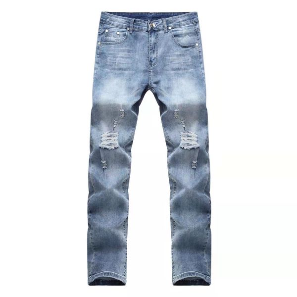 21ss men's fashion washed jeans casual jeans distressed slim stretch denim riding hip hop street jeans's, Blue
21ss men's fashion washed jeans casual jeans distressed slim stretch denim riding hip hop street jeans's, Blue