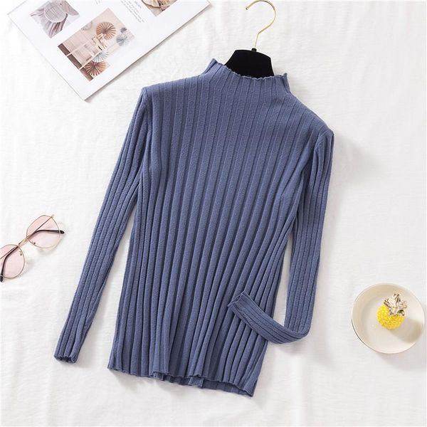 women's blouses & shirts women long sleeve half turtleneck knitted basic sweater shirt lady elastic slim tight jumper ribbed pullover c, White
women's blouses & shirts women long sleeve half turtleneck knitted basic sweater shirt lady elastic slim tight jumper ribbed pullover c, White