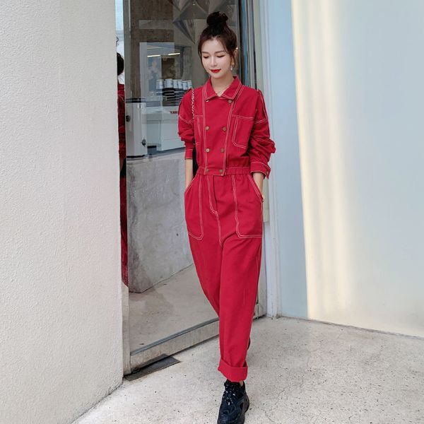 spring women piece of cotton with tools female overalls high waist loose legged pants suit y668 ezl5, White;black
spring women piece of cotton with tools female overalls high waist loose legged pants suit y668 ezl5, White;black