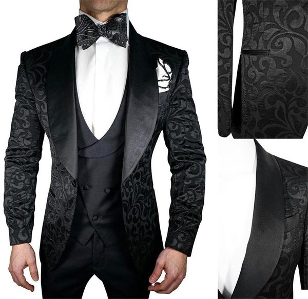 men's suits & blazers 3-piece men black wedding tuxedos party wear fit fashion business for man peaked lapel formal suit, White;black
men's suits & blazers 3-piece men black wedding tuxedos party wear fit fashion business for man peaked lapel formal suit, White;black