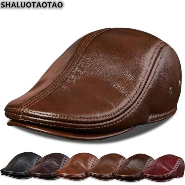 berets shaluotaotao genuine leather autumn winter men's cowhide earmuffs thermal leisure snapback brand hat, Blue;gray
berets shaluotaotao genuine leather autumn winter men's cowhide earmuffs thermal leisure snapback brand hat, Blue;gray