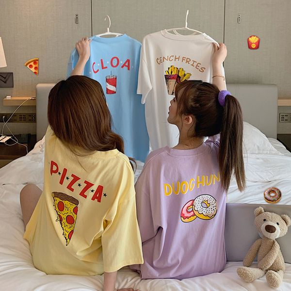 2021 Top quality Summer 100% Cotton Lilac T-shirt Tops Cute Cartoon Food t Women Short Shirt Long Tee ZG13, White
2021 Top quality Summer 100% Cotton Lilac T-shirt Tops Cute Cartoon Food t Women Short Shirt Long Tee ZG13, White