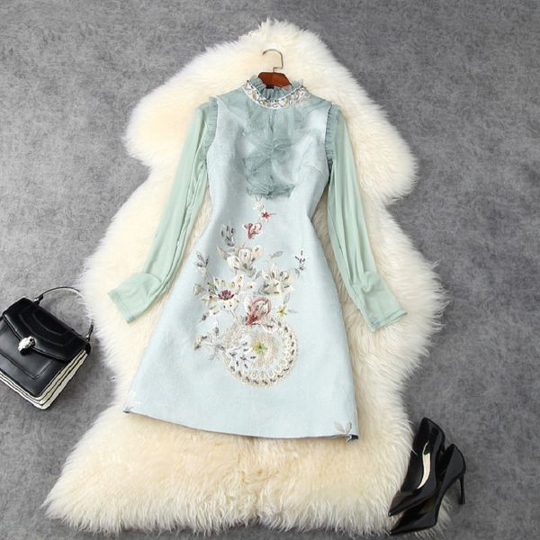 2021 clothing set new spring long sleeves mesh t-shirt elegant beaded flower dresses women ladies princess ruffle dress 3uoq, Black;gray
2021 clothing set new spring long sleeves mesh t-shirt elegant beaded flower dresses women ladies princess ruffle dress 3uoq, Black;gray