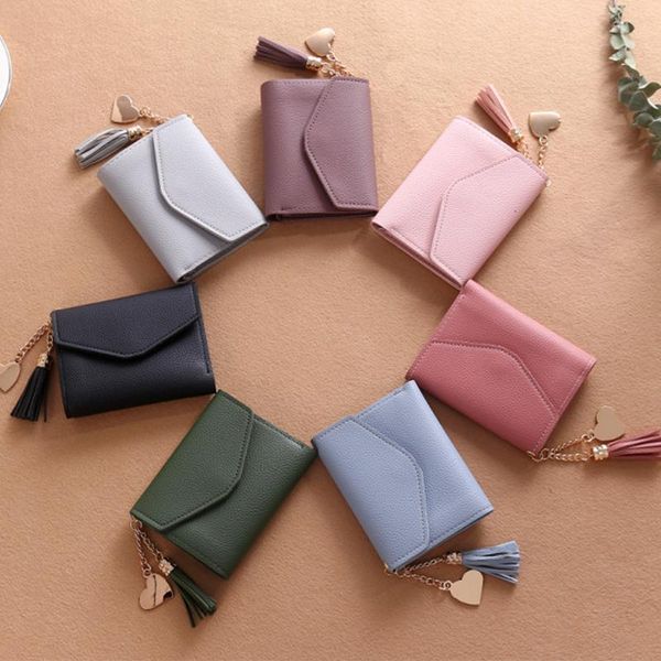storage bags solid color mini pu leather wallets short zipper purses tassel money coin purse for ladies women supplies
storage bags solid color mini pu leather wallets short zipper purses tassel money coin purse for ladies women supplies