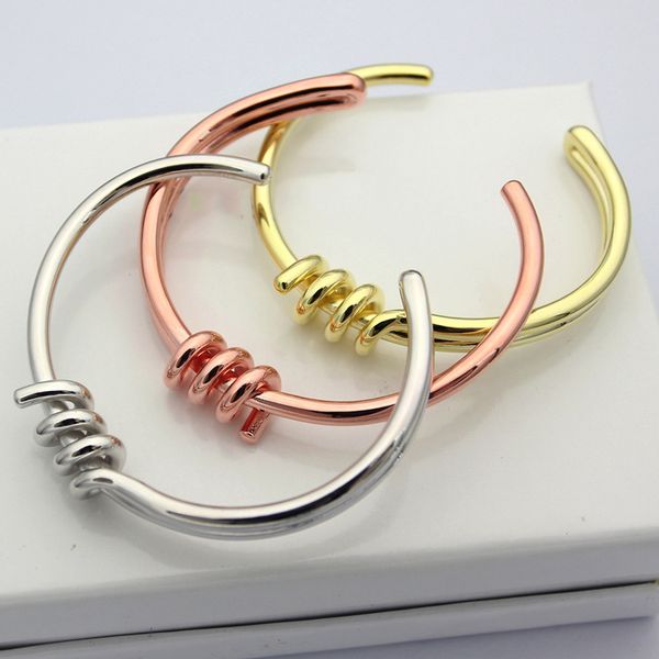 trendy twist open cuff bangles bracelets for women yellow rose white gold color jewelry noeud rannekkeet pulseiras, Black
trendy twist open cuff bangles bracelets for women yellow rose white gold color jewelry noeud rannekkeet pulseiras, Black