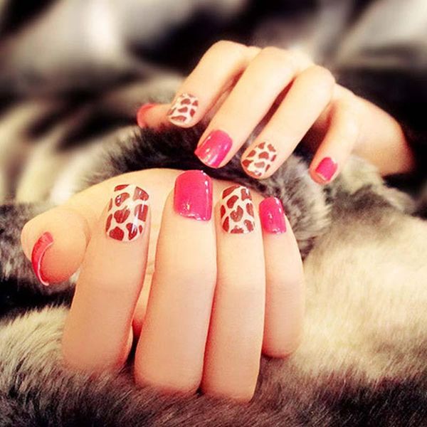 false nails girls cute leopard pattern fake ladies diy fashion short design rose red full cover nail art tips with glue, Red;gold
false nails girls cute leopard pattern fake ladies diy fashion short design rose red full cover nail art tips with glue, Red;gold