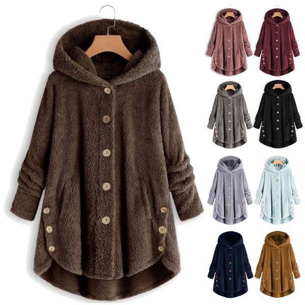 women's hoodies & sweatshirts women winter fluffy buttons coat loose hoodie sweatshirt cat ears hooded thicken warm pullover fleece ja, Black
women's hoodies & sweatshirts women winter fluffy buttons coat loose hoodie sweatshirt cat ears hooded thicken warm pullover fleece ja, Black
