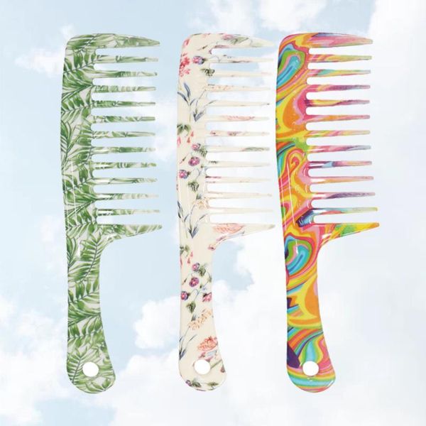 hair brushes 3pcs wide teeth combs fashion printing haircut hairdressing with straight handle (mixed color green leaf style, Silver
hair brushes 3pcs wide teeth combs fashion printing haircut hairdressing with straight handle (mixed color green leaf style, Silver