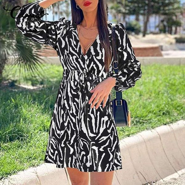 casual dresses women's v-neck party mini dress celmia fashion zebra pattern high waist a-line sundress drawstring waisted vestidos, Black;gray
casual dresses women's v-neck party mini dress celmia fashion zebra pattern high waist a-line sundress drawstring waisted vestidos, Black;gray