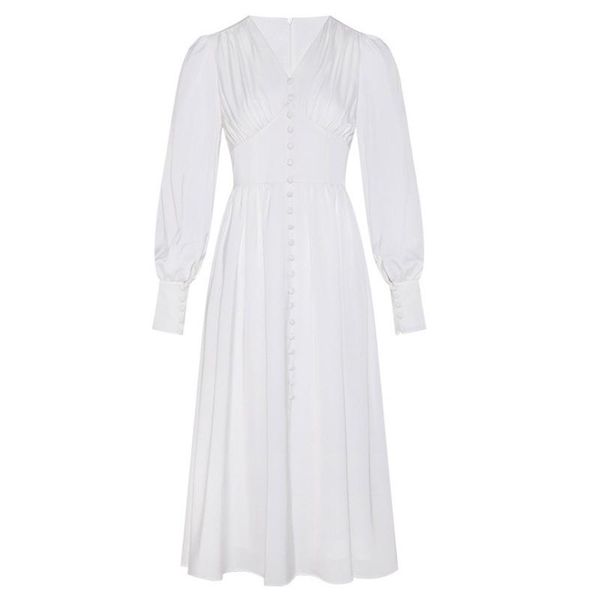 casual dresses v-neck front buttons lantern long sleeved midi white elegant ladies, Black;gray
casual dresses v-neck front buttons lantern long sleeved midi white elegant ladies, Black;gray