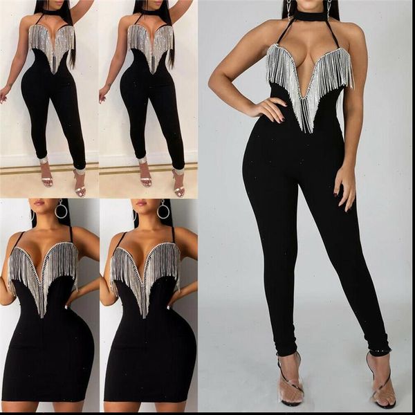 women off shoulder deep v neck tassels jumpsuit romper long sleeve pants backless bodycon playsuit clubwear trousers outfit 2021, Black;white
women off shoulder deep v neck tassels jumpsuit romper long sleeve pants backless bodycon playsuit clubwear trousers outfit 2021, Black;white