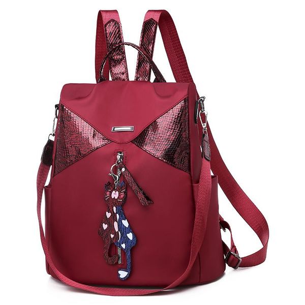 outdoor bags korean leisure wild oxford cloth waterproof backpack stitching ladies school bag large capacity anti-theft solid 
outdoor bags korean leisure wild oxford cloth waterproof backpack stitching ladies school bag large capacity anti-theft solid