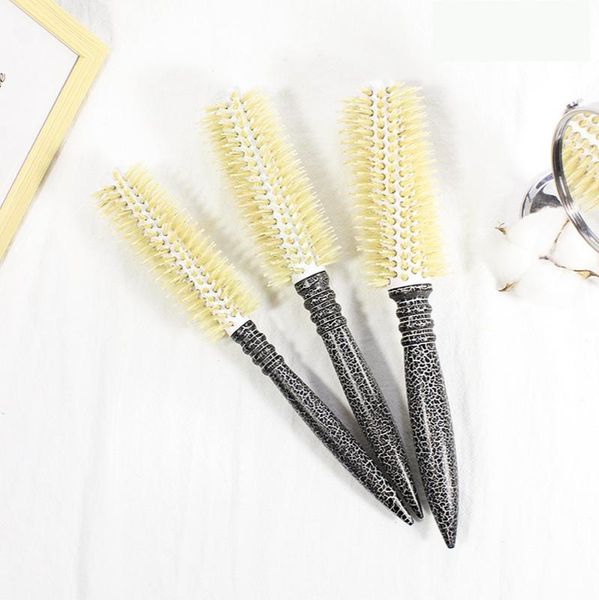 hair brushes activity award gifts for salons high temperature and anti-static special hairdressing combs pure boar bristles round, Silver
hair brushes activity award gifts for salons high temperature and anti-static special hairdressing combs pure boar bristles round, Silver
