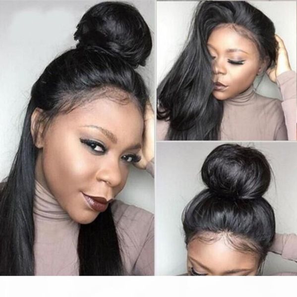 pre plucked brazilian human hair full lace wigs virgin straight hair lace front wig for women, Black;brown
pre plucked brazilian human hair full lace wigs virgin straight hair lace front wig for women, Black;brown