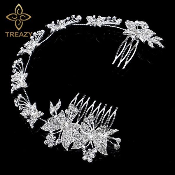 hair clips & barrettes treazy cz rhinestone princess wedding tiara austrian crystal butterfly flower bridal long combs brides accessories, Golden;silver
hair clips & barrettes treazy cz rhinestone princess wedding tiara austrian crystal butterfly flower bridal long combs brides accessories, Golden;silver