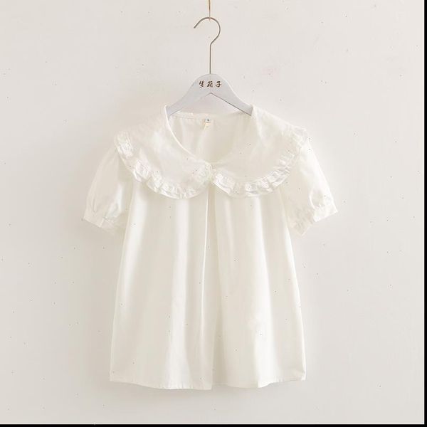 sweet lolita shirt mori girls summer japanese style fresh peter pan collar short sleeve white solid cotton blouse
sweet lolita shirt mori girls summer japanese style fresh peter pan collar short sleeve white solid cotton blouse