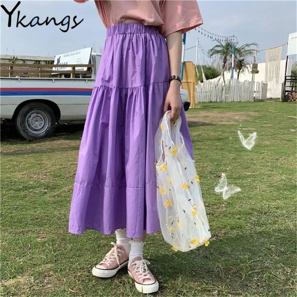 skirts sweet purple summer solid long pleated skirt women elastic high waist a-line cake 2021 harajuku students maxi streetwear, Black
skirts sweet purple summer solid long pleated skirt women elastic high waist a-line cake 2021 harajuku students maxi streetwear, Black