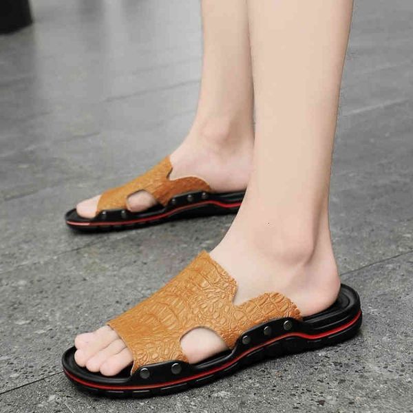 slippers summer men's fashions leather from plutonium print rivets casual sandals comfortable beach shoes man slippers czpq, Black
slippers summer men's fashions leather from plutonium print rivets casual sandals comfortable beach shoes man slippers czpq, Black