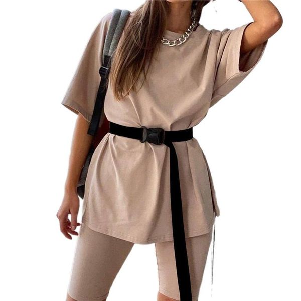 women's blouses & shirts 2pc/1set summer casual solid two-piece suit with belt home loose sportswear fashion homwwear, White
women's blouses & shirts 2pc/1set summer casual solid two-piece suit with belt home loose sportswear fashion homwwear, White