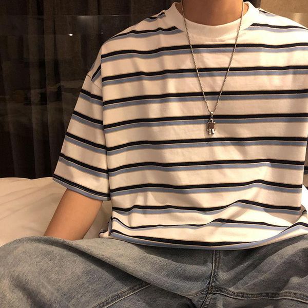 men's t-shirts summer men t shirt striped short sleeve round neck japanese style plus size streetwear harajuku hip fashion cooton male, White;black
men's t-shirts summer men t shirt striped short sleeve round neck japanese style plus size streetwear harajuku hip fashion cooton male, White;black