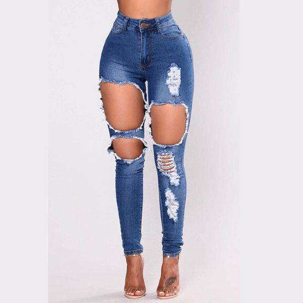 women's jeans women blue distressed ladies casual high-waisted stretch skinny pencil ripped high waist slim trousers demin pants
women's jeans women blue distressed ladies casual high-waisted stretch skinny pencil ripped high waist slim trousers demin pants