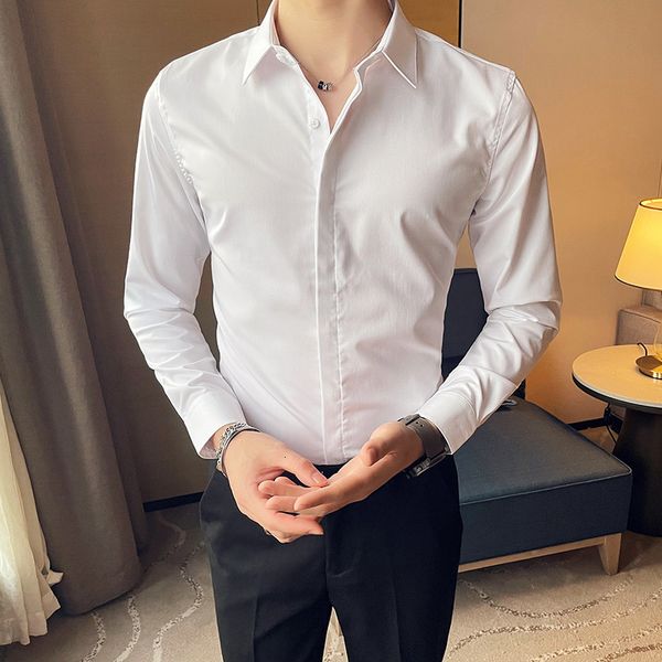 Estilo Britnico New Primavera Nova Manga Longa Camisa Do Vestido Roupas Masculinas Simples Slido Magro Ajuste Blusa P VSUO, Black;brown
Estilo Britnico New Primavera Nova Manga Longa Camisa Do Vestido Roupas Masculinas Simples Slido Magro Ajuste Blusa P VSUO, Black;brown