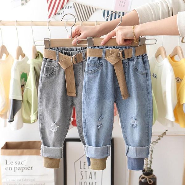 boys jeans pants spring denim pants kids clothing children jeans casual trousers for ripped belt threaded, Blue
boys jeans pants spring denim pants kids clothing children jeans casual trousers for ripped belt threaded, Blue