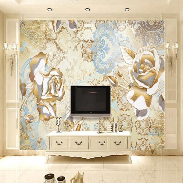 pvc wallpaper luxury european pattern golden rose flower damascus mural wallpaper 3d
pvc wallpaper luxury european pattern golden rose flower damascus mural wallpaper 3d